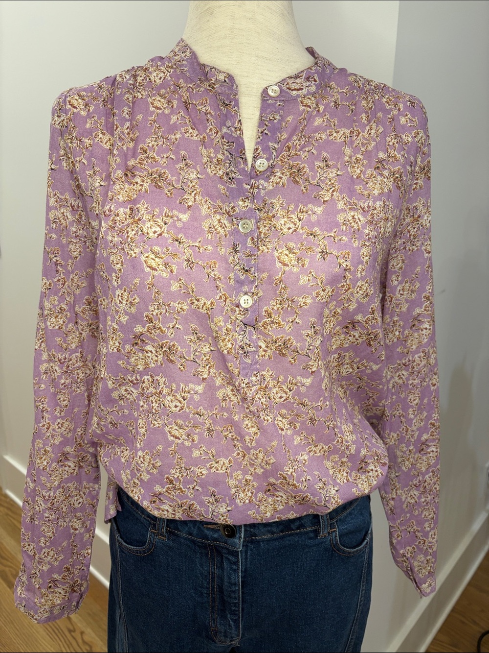 Isabel Etoile Lavender Floral Blouse